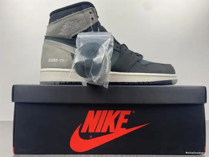 MaikeSneakers Grey Jordan Black Element Retro 1 Gore-Tex Particle High DB2889-001 0520